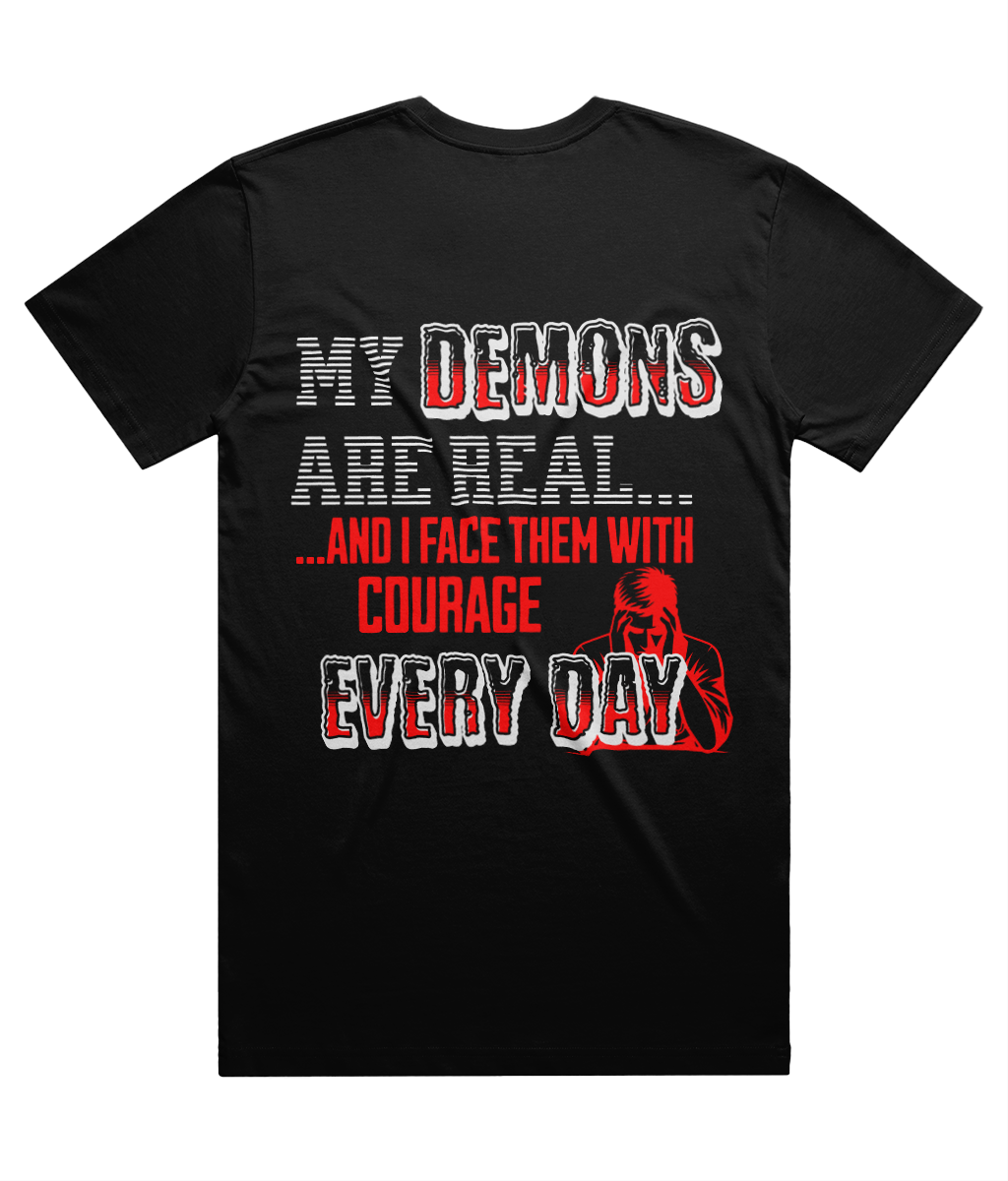 DEMONS LIGHTWEIGHT T-SHIRT - MENTAL HEALTH AWARENESS - 1820 BE TRUE TO YOU
