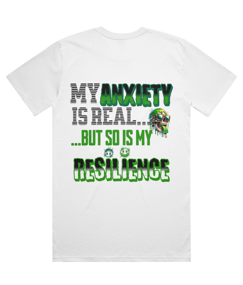 ANXIETY  MID-WEIGHT T-SHIRT - MENTAL HEALTH AWARENESS - 1820 BE TRUE TO YOU