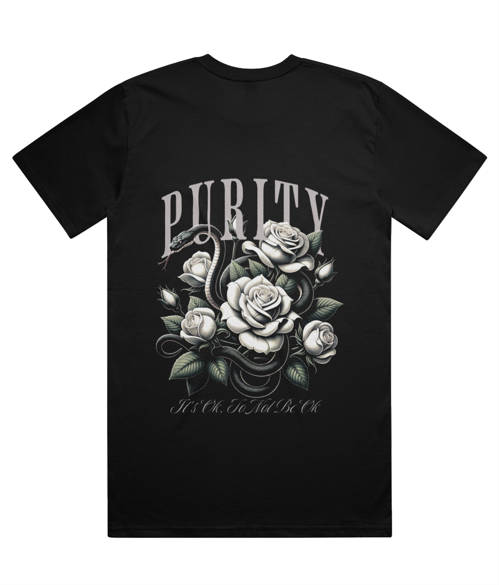 PURITY 2.0- MID-WEIGHT T-SHIRT - MENTAL HEALTH AWARENESS - 1820 BE TRUE TO YOU