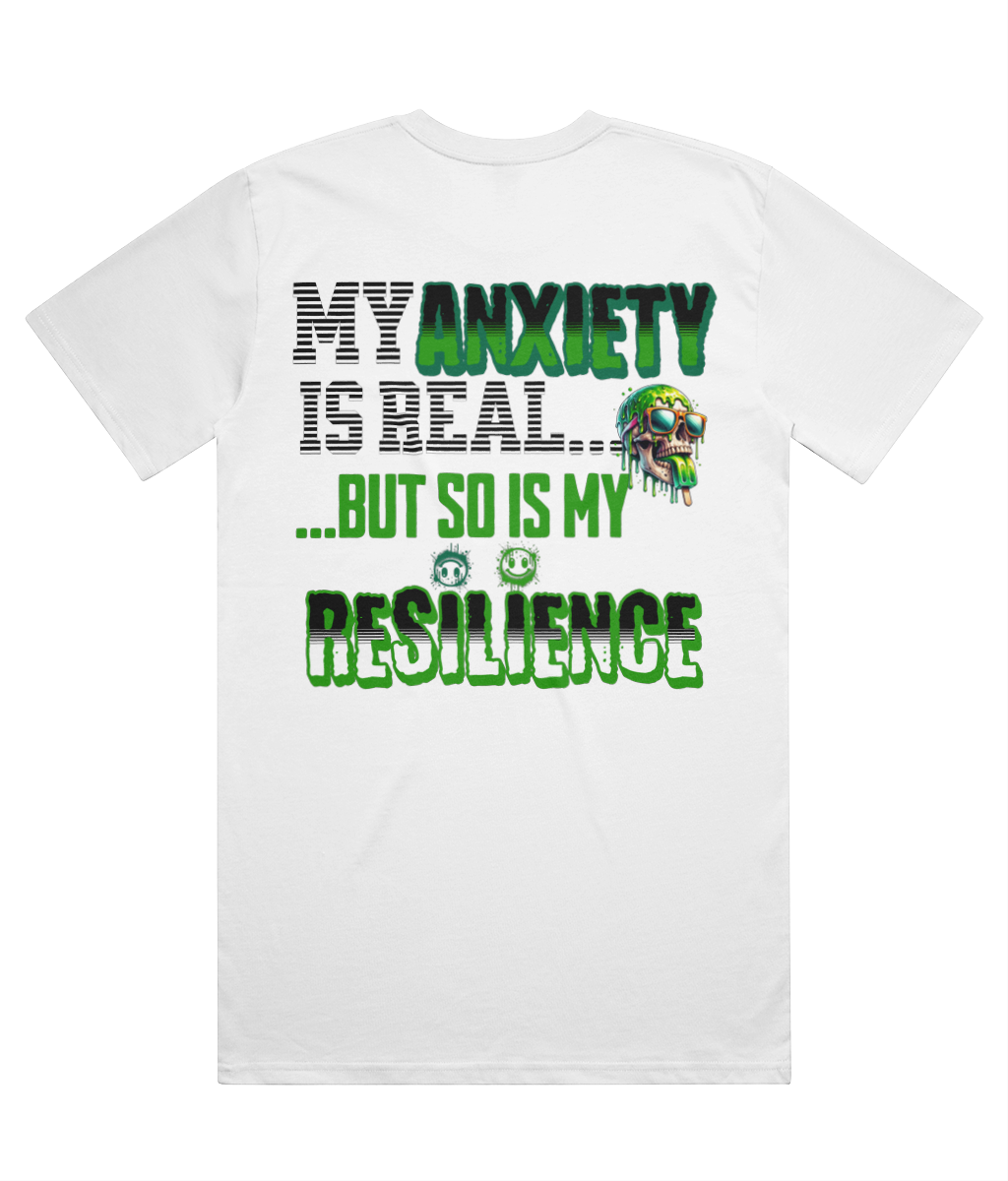 ANXIETY HEAVYWEIGHT OVERSIZED T-SHIRT - MENTAL HEALTH AWARENESS - 1820 BE TRUE TO YOU