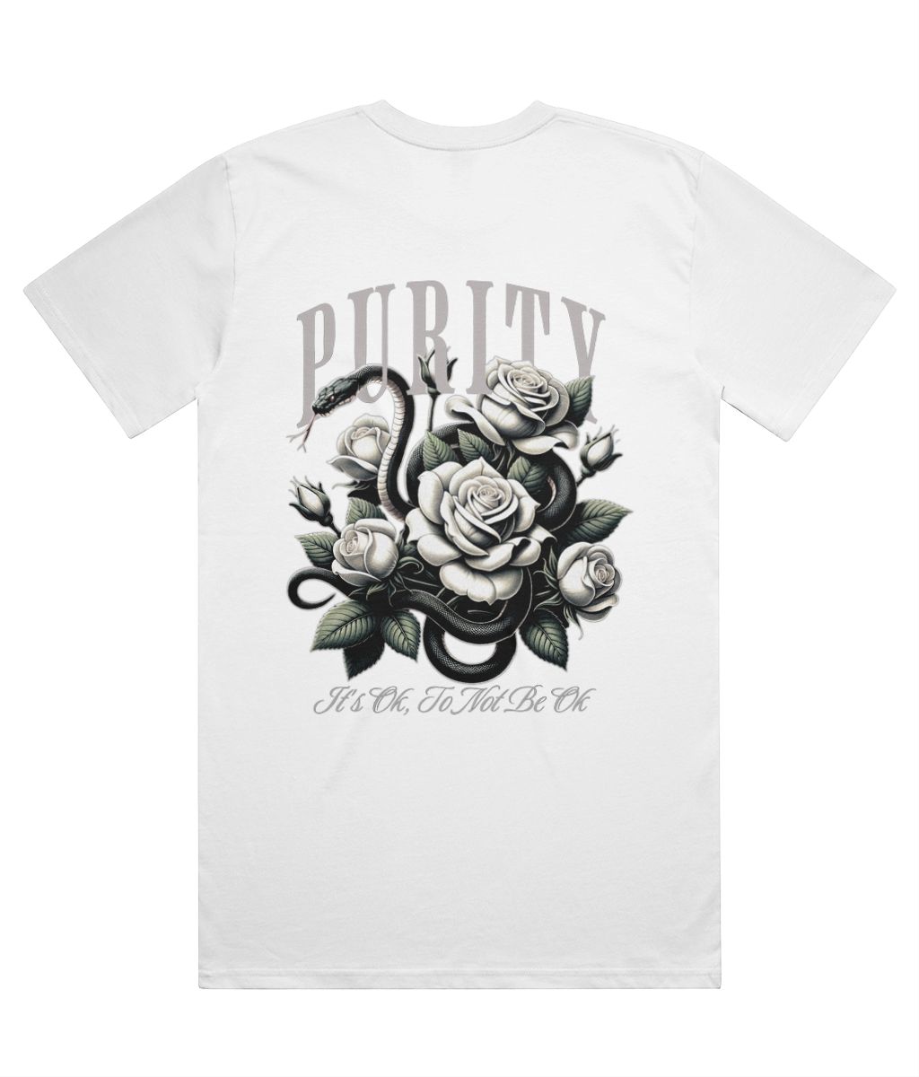 PURITY 2.0 - HEAVYWEIGHT OVERSIZED T-SHIRT - MENTAL HEALTH AWARENESS - 1820 BE TRUE TO YOU