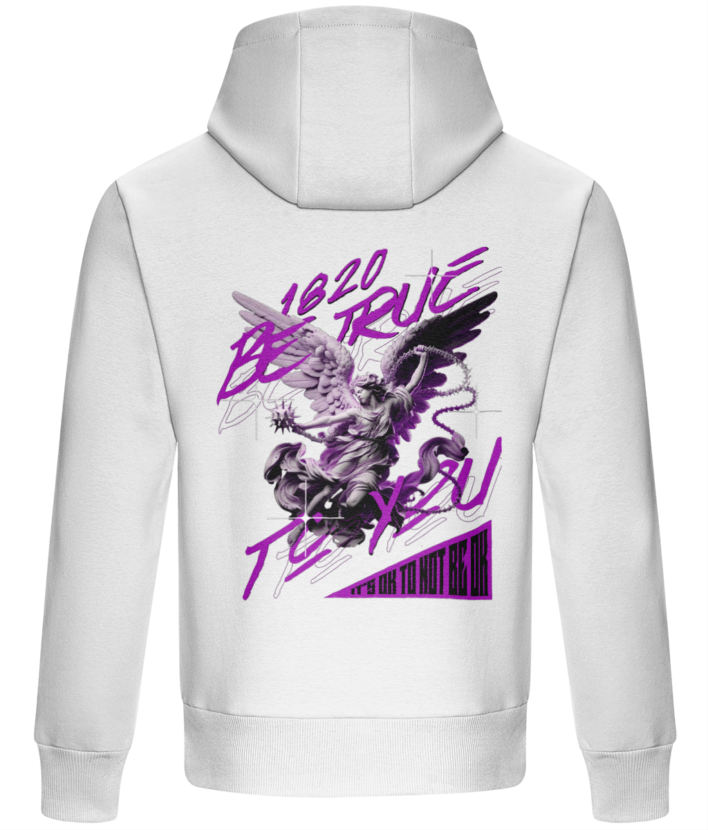 AWAKENED  HEAVYWEIGHT BOXY HOODIE - MENTAL HEALTH AWARENESS - 1820 BE TRUE TO YOU