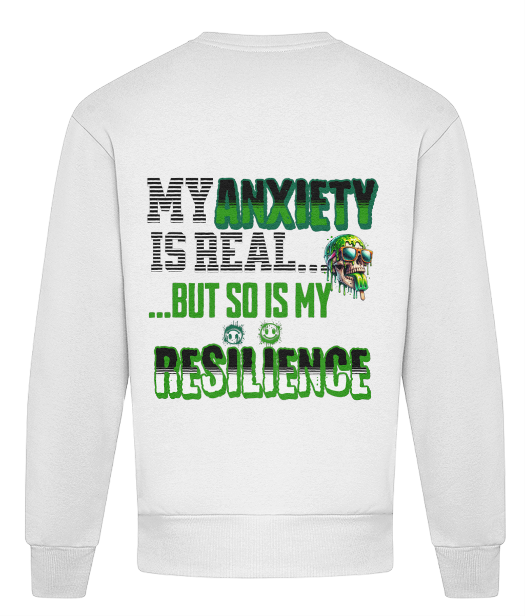 ANXIETY  HEAVYWEIGHT OVERSIZED SWEATER - MENTAL HEALTH AWARENESS - 1820 BE TRUE TO YOU