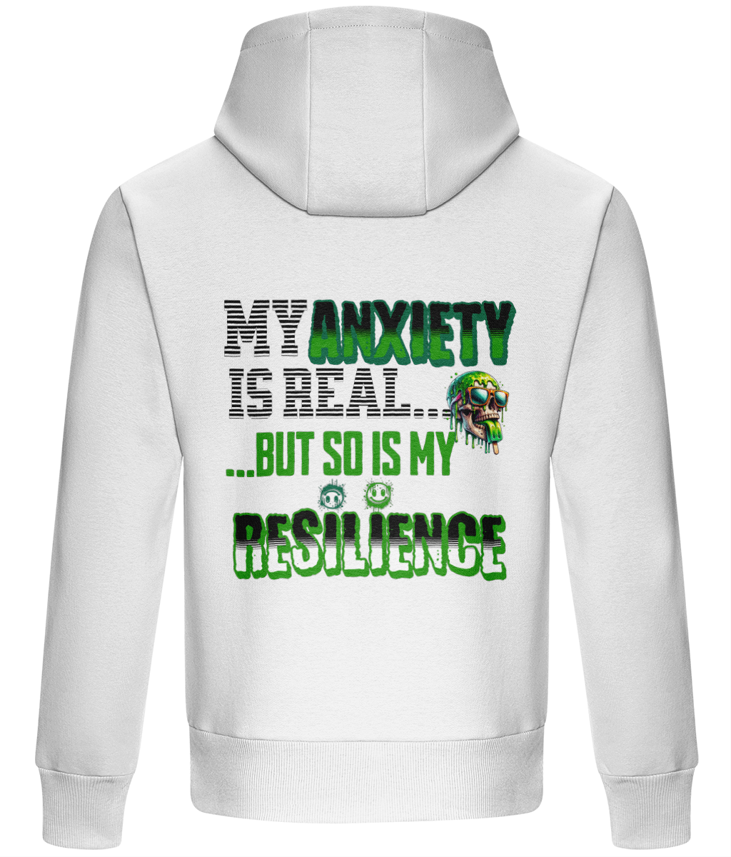 ANXIETY  HEAVYWEIGHT BOXY HOODIE - MENTAL HEALTH AWARENESS - 1820 BE TRUE TO YOU