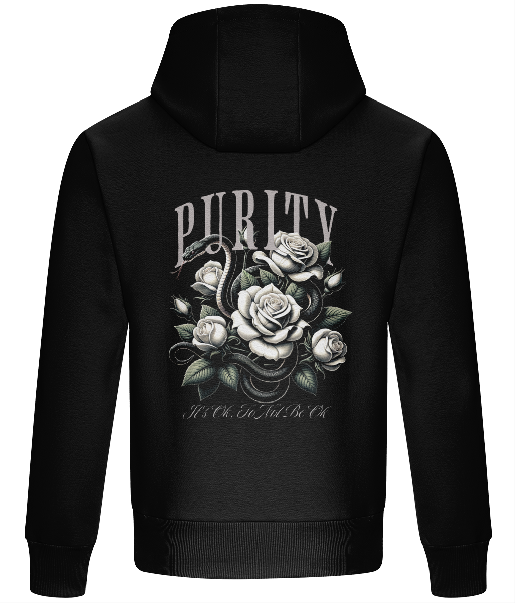 PURITY 2.0- HEAVYWEIGHT BOXY HOODIE - MENTAL HEALTH AWARENESS - 1820 BE TRUE TO YOU