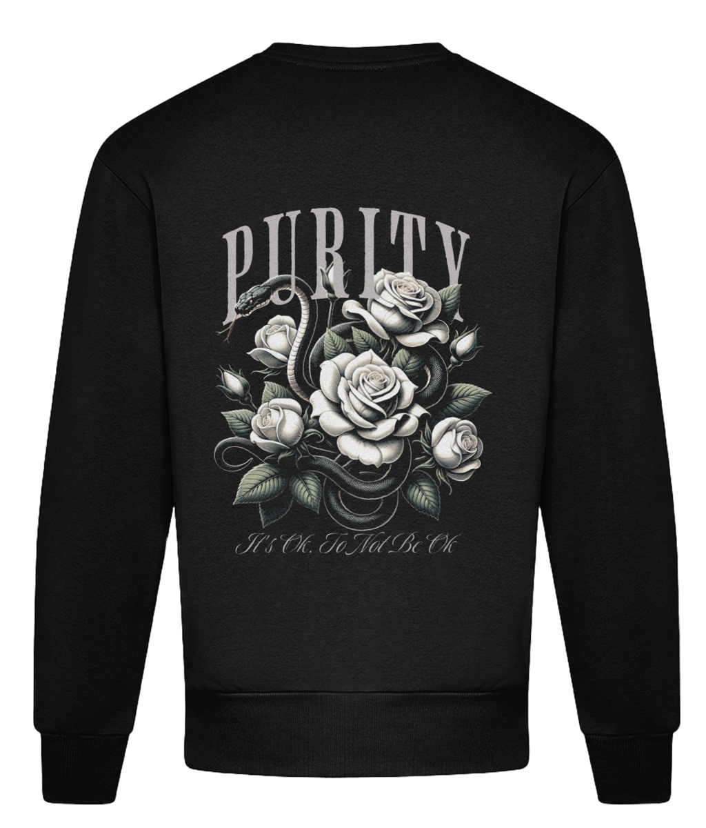 PURITY 2.0 - HEAVYWEIGHT OVERSIZED SWEATER - MENTAL HEALTH AWARENESS - 1820 BE TRUE TO YOU
