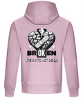 Mental Health Awareness Hoodie Broken Heart Design