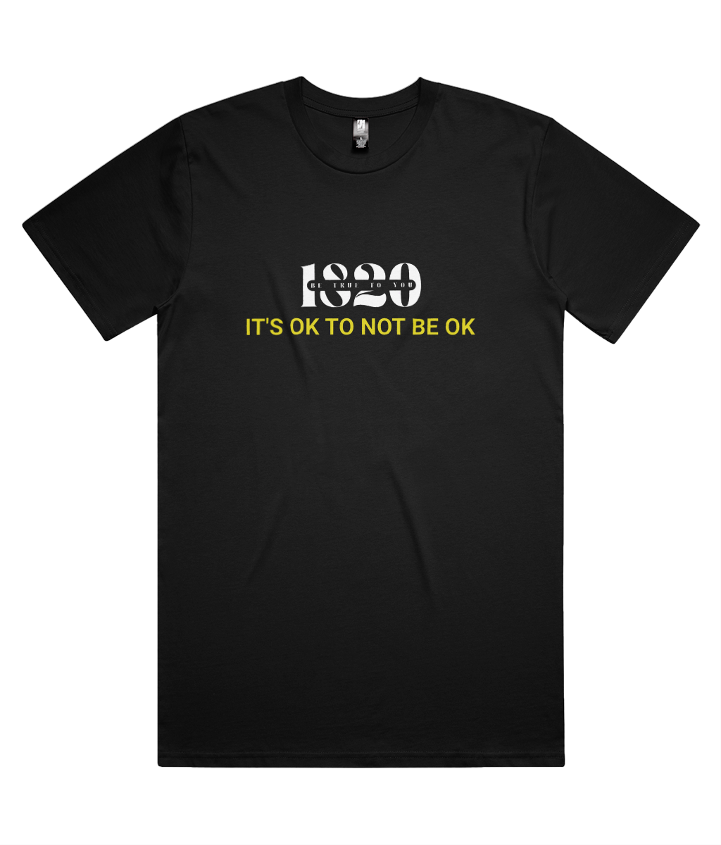 Front black It’s OK to Not Be OK Graphic Tee UK