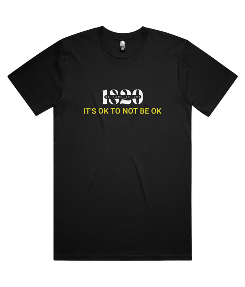 Front black It’s OK to Not Be OK Graphic Tee UK