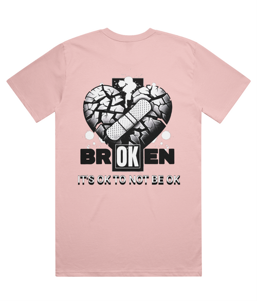 Mental Health Awareness T-Shirt Broken Heart Design