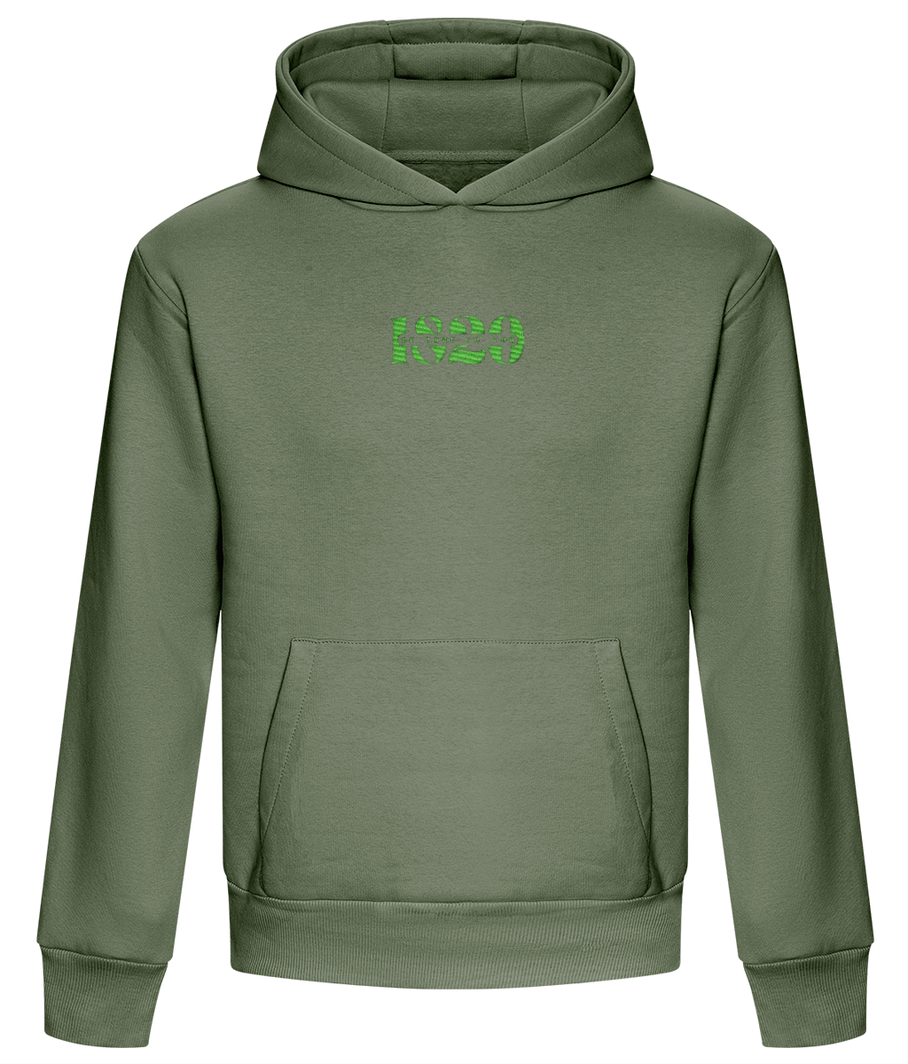 Oversized anxiety hoodie front view – 1820 Be True To You