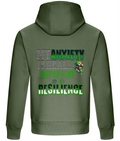 Oversized anxiety hoodie back view – 1820 Be True To You