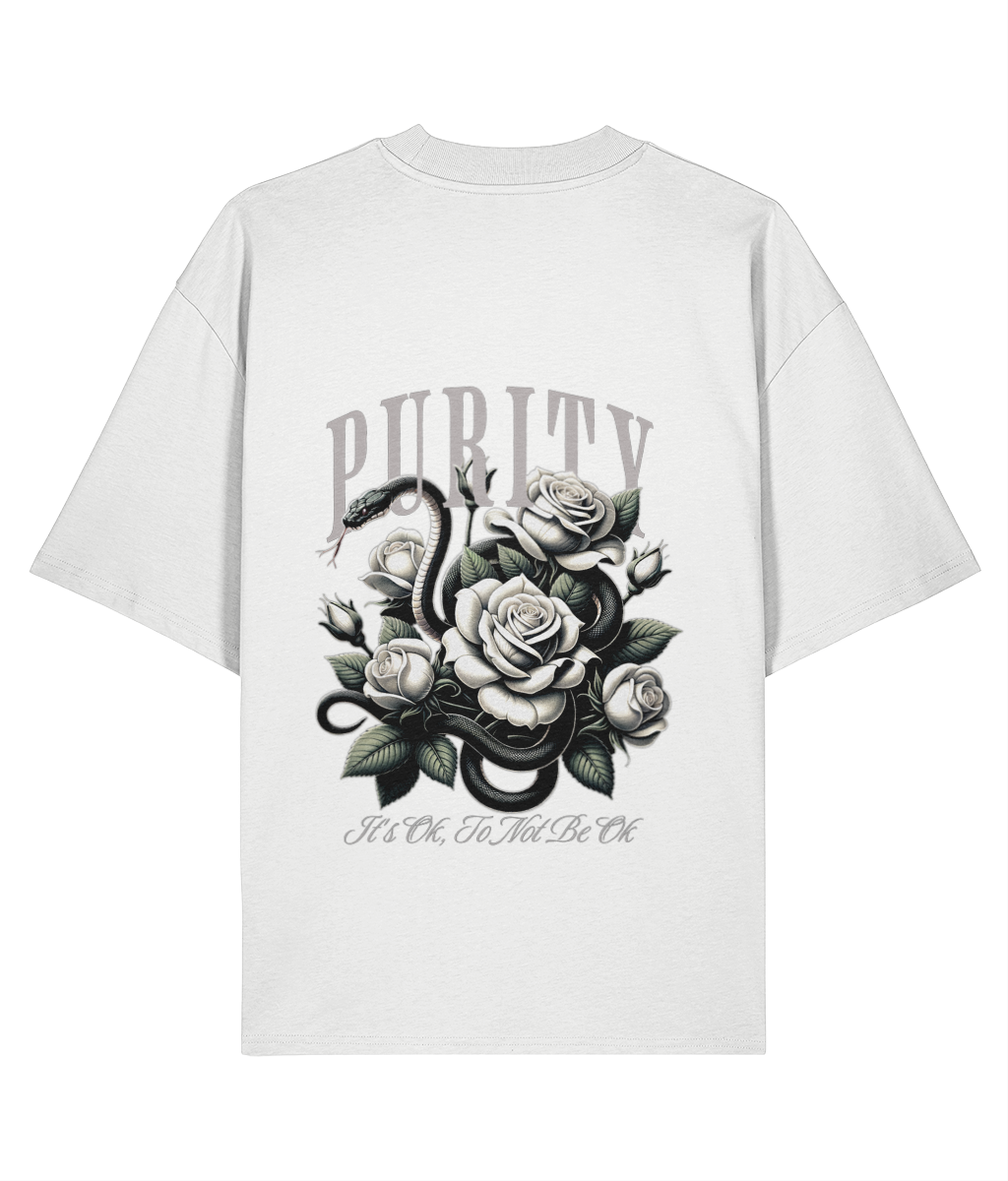 PURITY 2.0  - LIGHTWEIGHT OVERSIZED T-SHIRT- MENTAL HEALTH AWARENESS - 1820 BE TRUE TO YOU