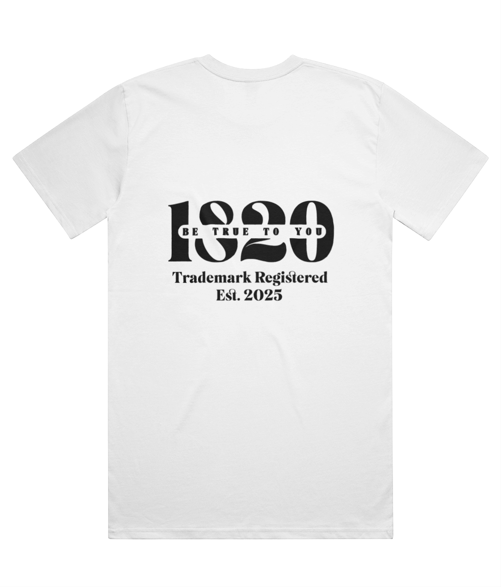 Back White Heavy cotton streetwear t-shirt UK