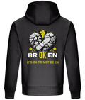 Mental Health Awareness Hoodie Broken Heart Design