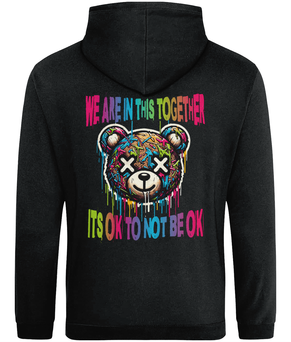 Back black 1820 Be True to You mental health hoodie UK