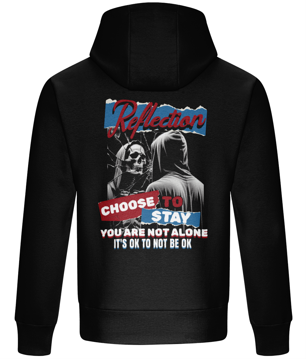 Back Life-affirming mental health awareness hoodie