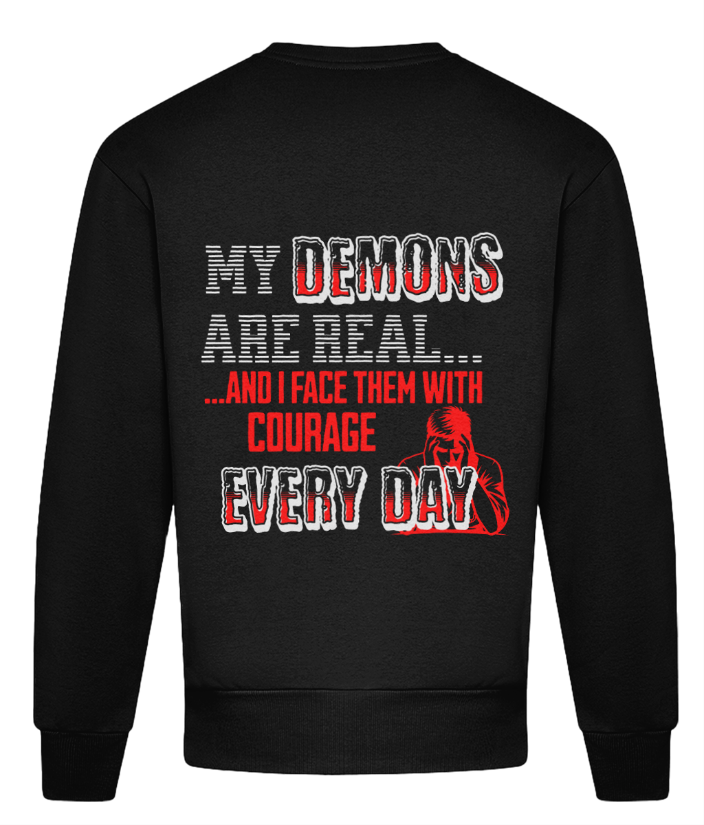 DEMONS HEAVYWEIGHT OVERSIZED SWEATER - MENTAL HEALTH AWARENESS - 1820 BE TRUE TO YOU