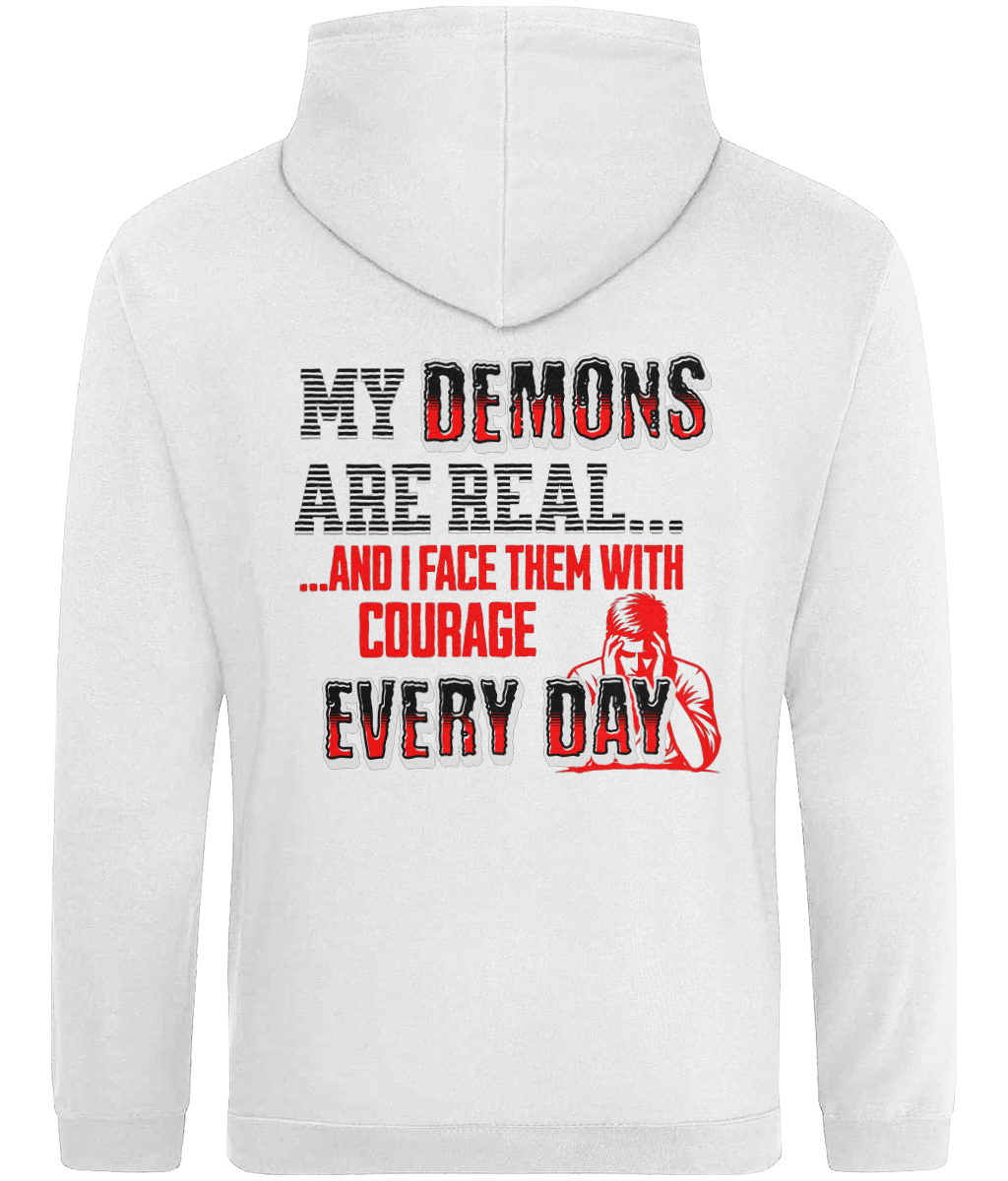 DEMONS  LIGHTWEIGHT HOODIE - MENTAL HEALTH AWARENESS - 1820 BE TRUE TO YOU