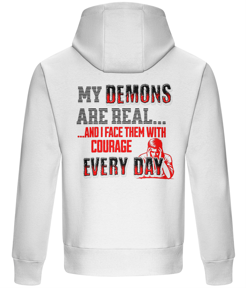 Boxy demons hoodie back view – 1820 Be True To You