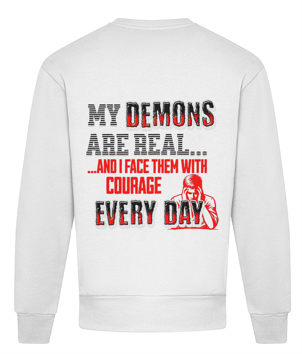 Oversized demons sweater back view – 1820 Be True To You