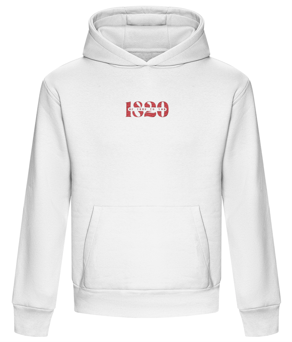 Boxy demons hoodie front view – 1820 Be True To You
