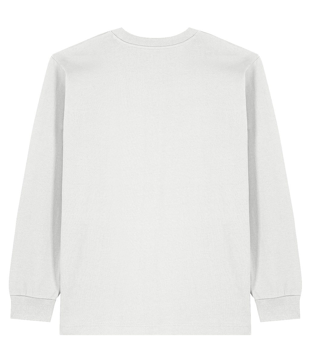 PURITY (WHITE ON WHITE) MID-WEIGHT LONG SLEEVE T-SHIRT - MENTAL HEALTH AWARENESS - 1820 BE TRUE TO YOU