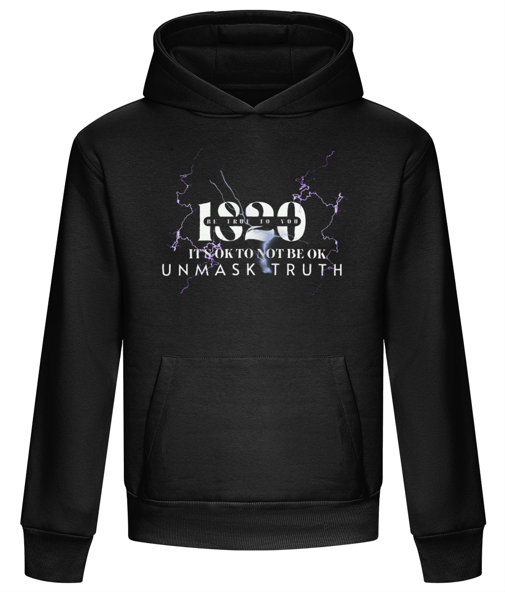 Front 1820 Be True To You oversized mental health hoodie