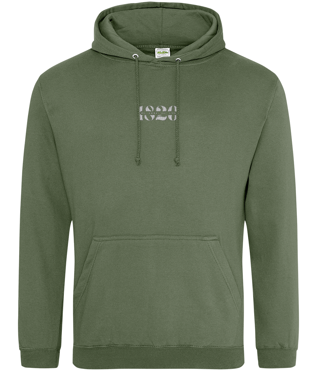 Green front Boxy mental health hoodie by 1820