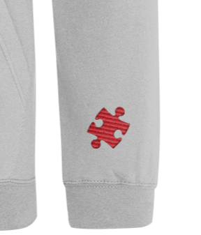 Left Sleeve Unisex mental health awareness lightweight hoodie