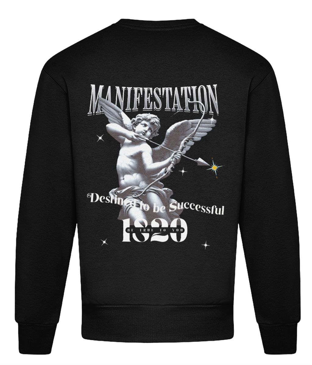 Back Black Oversized mental health sweater by 1820 Be True To You