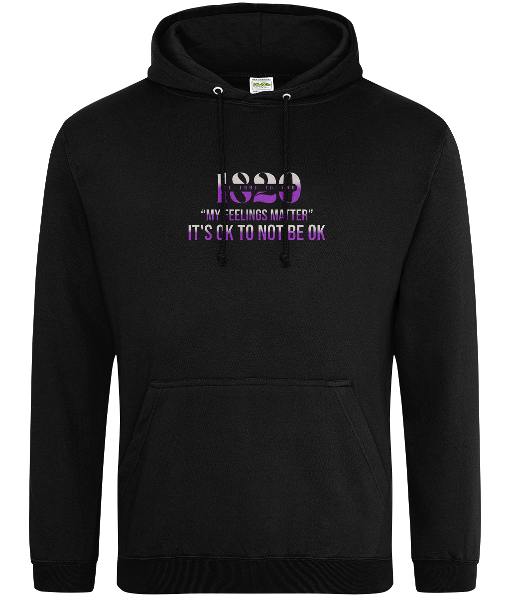 Front 1820 Be True To You adult mental health hoodie UK