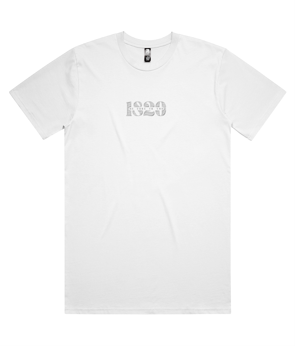 Oversized purity t-shirt front White – grounding mental health clothing