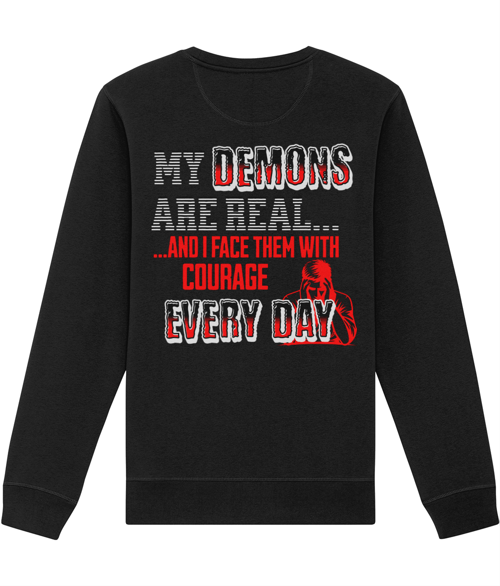 DEMONS LIGHTWEIGHT SWEATER - MENTAL HEALTH AWARENESS - 1820 BE TRUE TO YOU