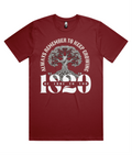Front Grounding Root Chakra t-shirt by 1820 Be True To You