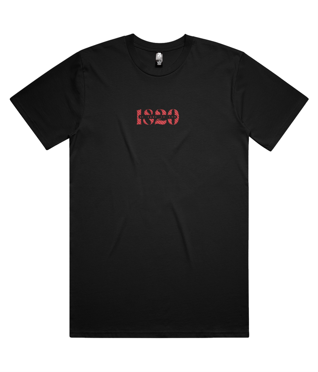 Demons black mental health T-shirt front view – 1820 Be True To You