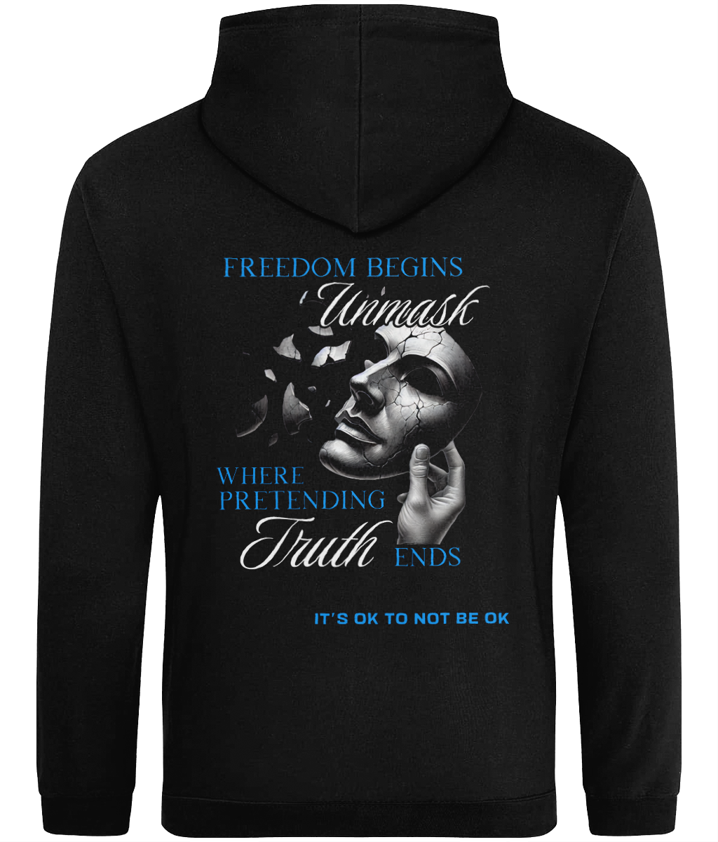 UNMASK LIGHTWEIGHT HOODIE - MENTAL HEALTH AWARENESS - 1820 BE TRUE TO YOU