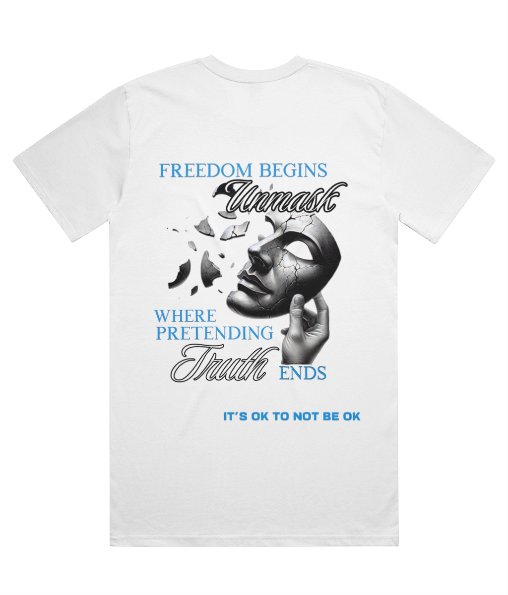 Back white 1820 Be True To You oversized statement T-shirt