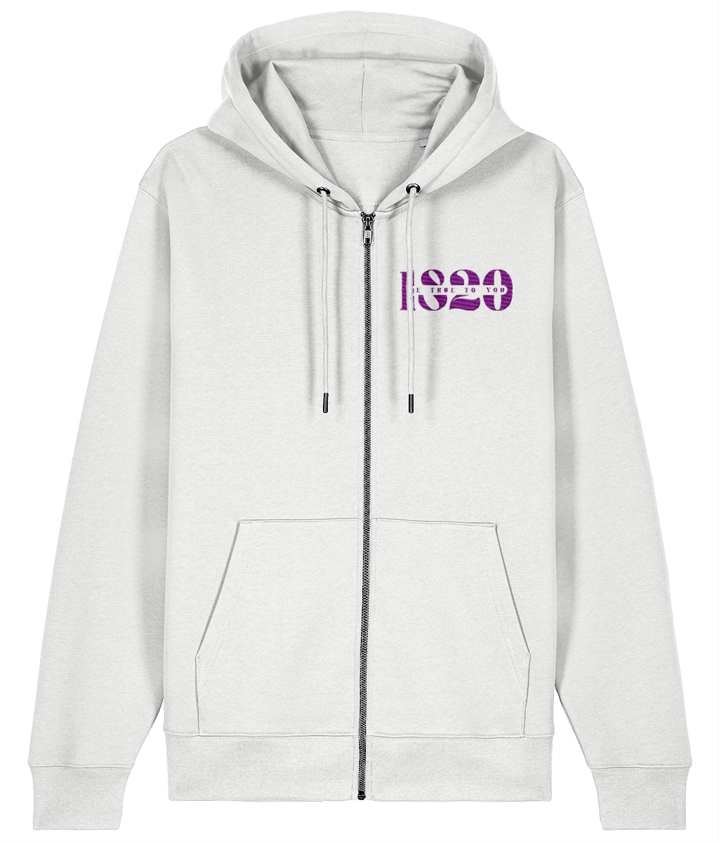 AWAKENED  MID-WEIGHT ZIPPED HOODIE - MENTAL HEALTH AWARENESS - 1820 BE TRUE TO YOU