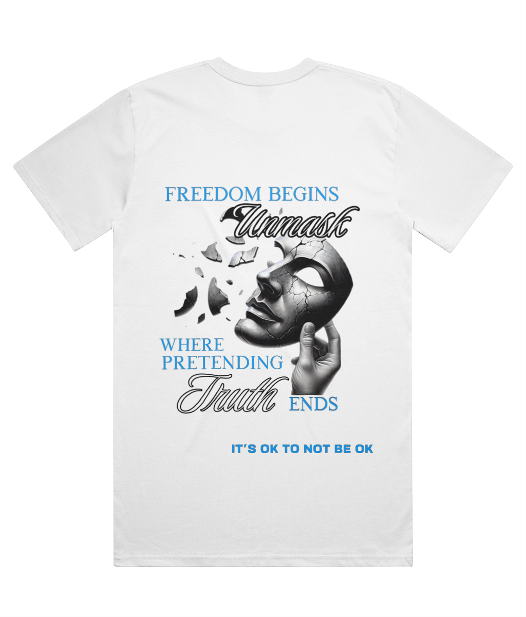 Back white 1820 Be True To You graphic T-shirt