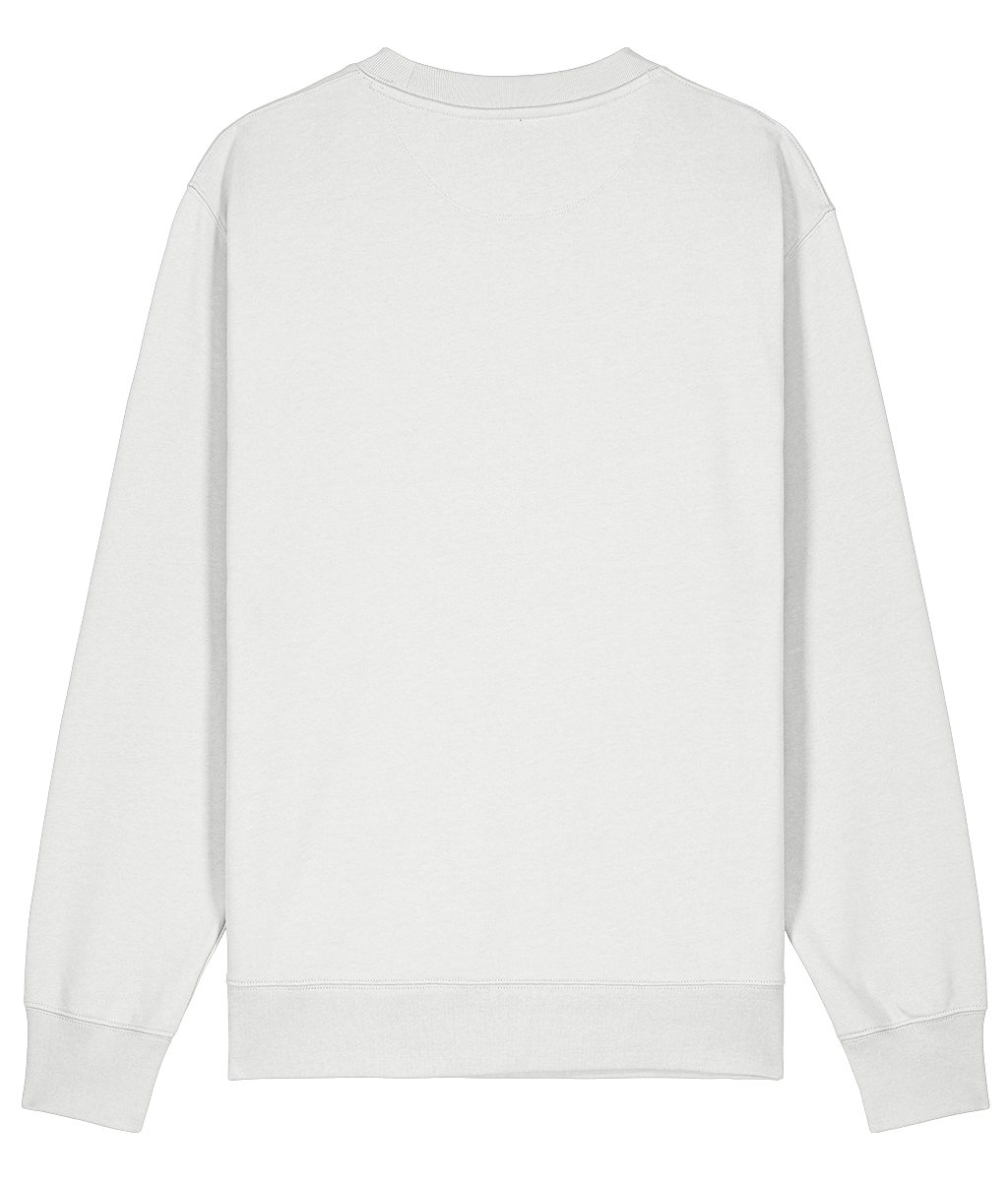 PURITY (WHITE ON WHITE) MID-WEIGHT SWEATER - MENTAL HEALTH AWARENESS - 1820 BE TRUE TO YOU