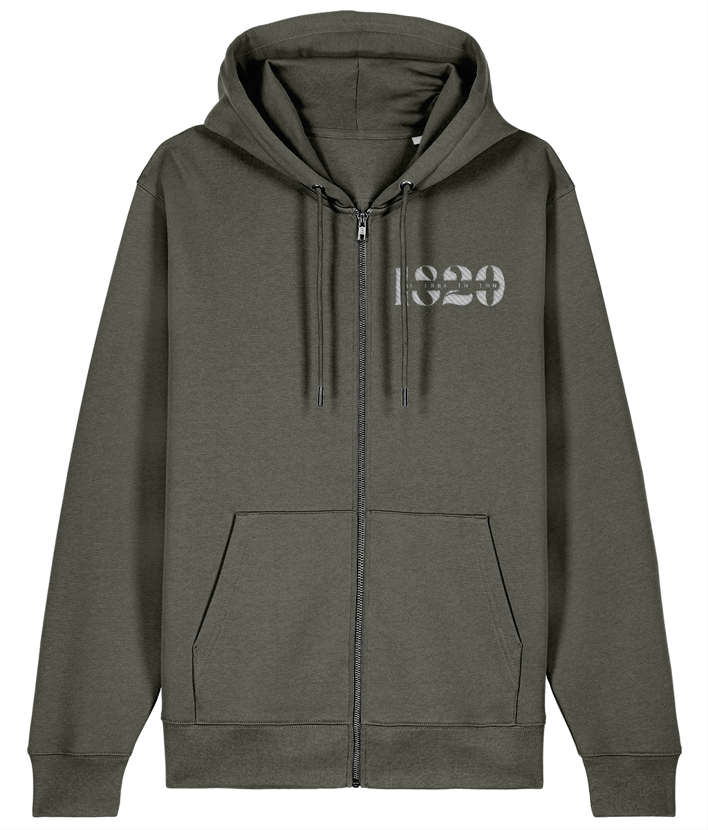 MANIFESTATION MID-WEIGHT ZIPPED HOODIE - MENTAL HEALTH AWARENESS - 1820 BE TRUE TO YOU