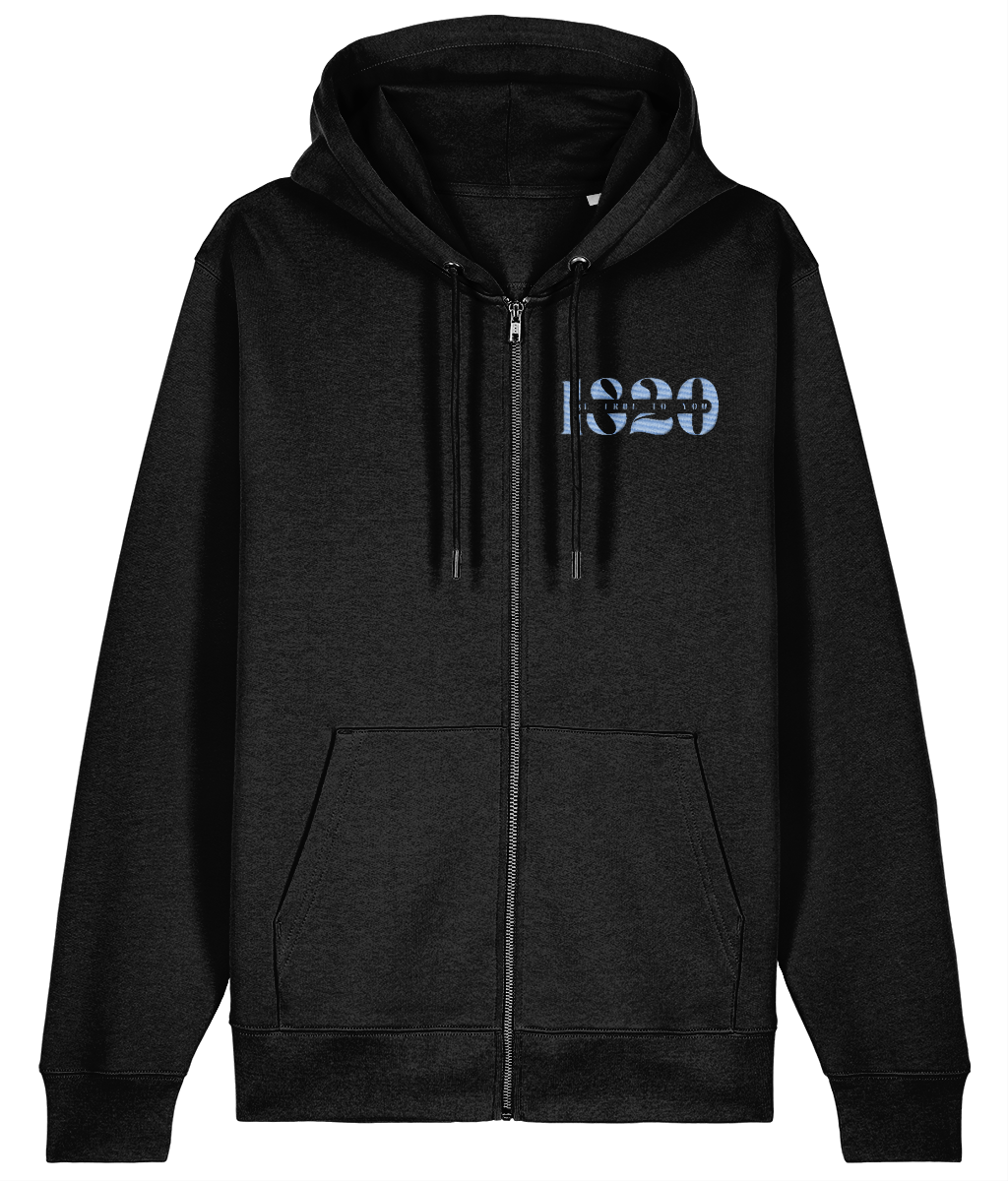 UNMASK MID-WEIGHT ZIPPED HOODIE - MENTAL HEALTH AWARENESS - 1820 BE TRUE TO YOU